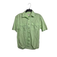 Magellan Outdoors Men’s Small Green Fishing Shirt – S/S 100% Cotton Hiking