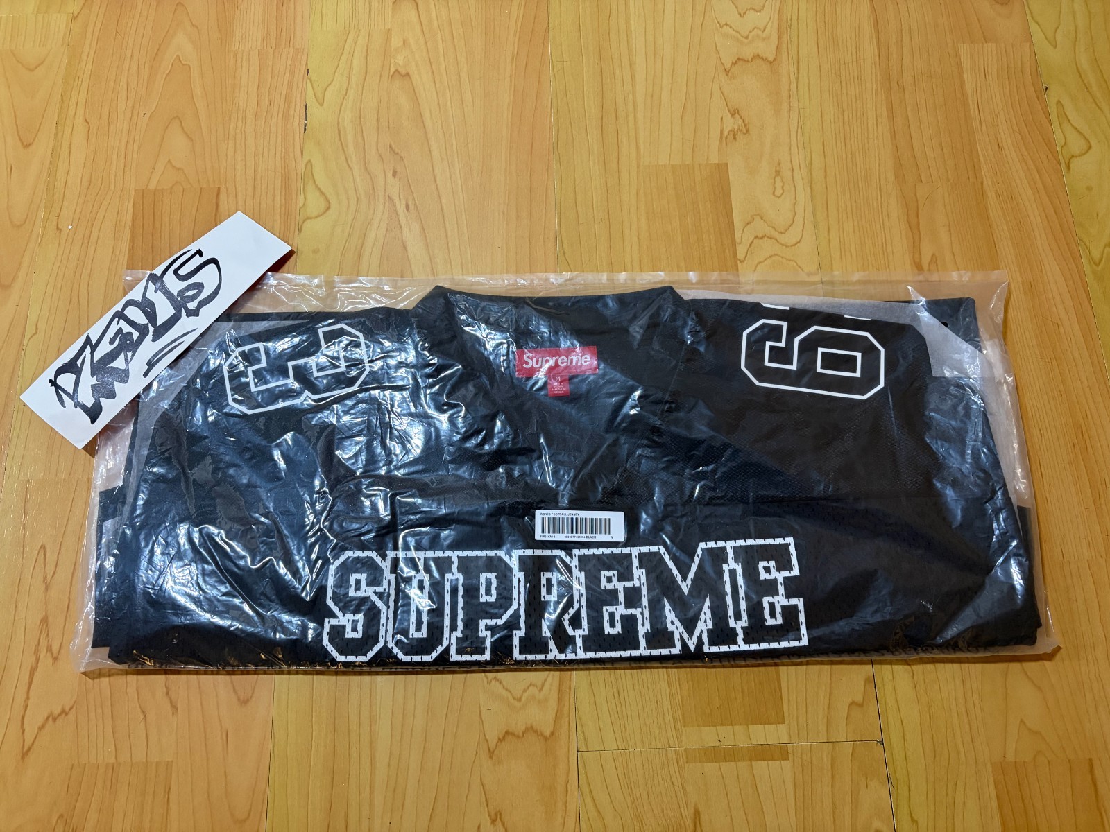 Supreme Bones Football Jersey Black Medium gallery
