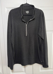 Eastern Mountain Sports Techwick Pullover Mens Size L Gray Hiking Wool Blend