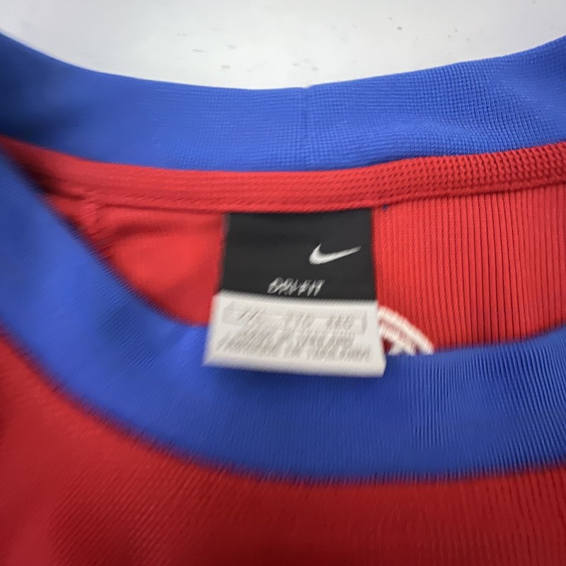 Nike Dri-Fit Red White Blue Long Sleeve T-Shirt Basketball ELITE XXL Jersey gallery