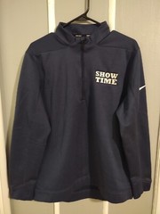 Nike Gulf Quarter Zip Pullover With Show Time Embroidered On Front Nike Logo On