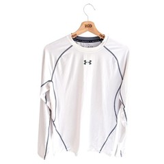 Mens Under Armour Top Long Sleeve Compression Base Layer Stretch T-Shirt Size XL