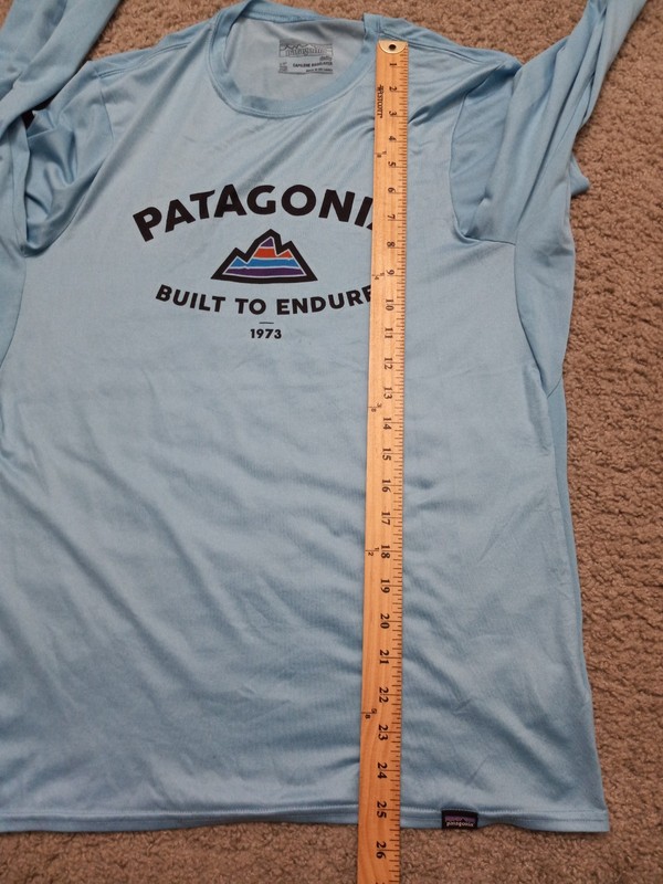 Patagonia Capilene Graphic Long Sleeve Baselayer Men's Xs Blue Built To Endure gallery