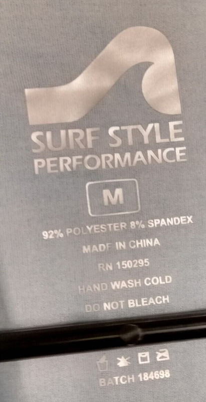 Surf Style Performance size medium UPF 50 multicolor hoody men's NWT gallery