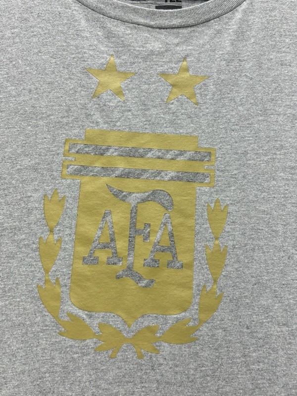 Adidas Argentina AFA Team The Go-To T Shirt Gray Soccer Futbol Sz 2XL gallery