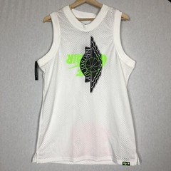 Nike Air Jordan Wings Logo Jersey White/Green/Black BQ8479-100 Men’s Size Medium