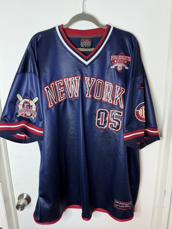 1992 FUBU New York limited edition sports collectible jersey Men's XXL Y2K gallery