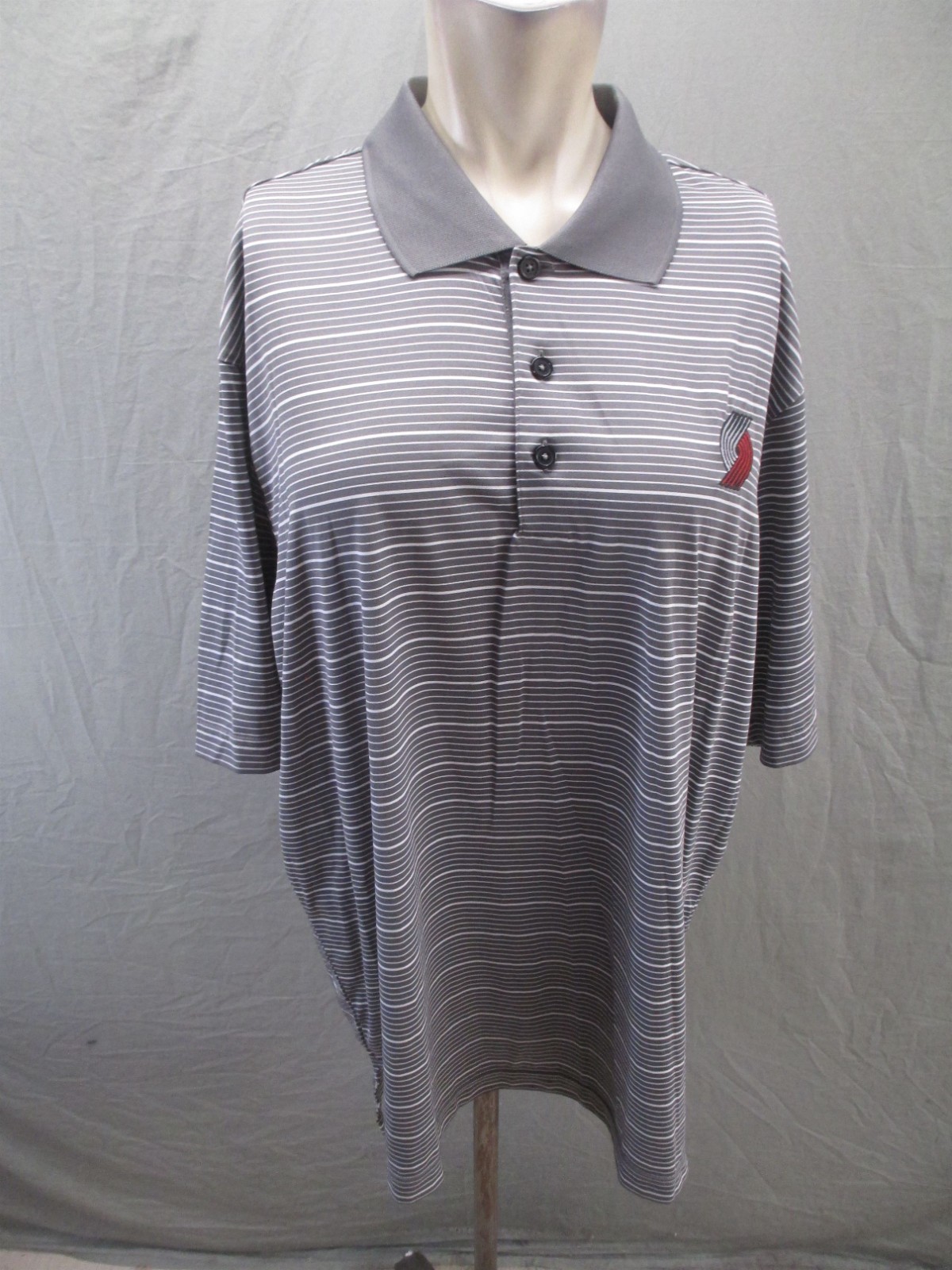 NWT Adidas Size L Mens Multicolor Striped Climalite Short Sleeve Sport Polo 896 gallery