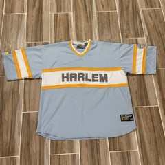 Vintage NYC 212 Harlem Series #08 Powder Blue & Gold Baseball Jersey XXL