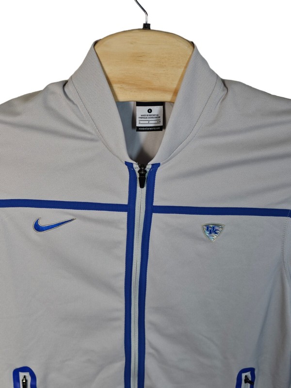Nike Jacket Size Small Men Gray Dri-FIT Elite Full Zip NCAA Kentucky Wildcats gallery