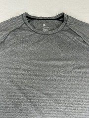All In Motion Mens Short Sleeve Activewear T-Shirt Gray Striped Size XL