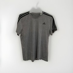 Adidas Grey Sport Essential Athletic Wear Mens Shirt Size L