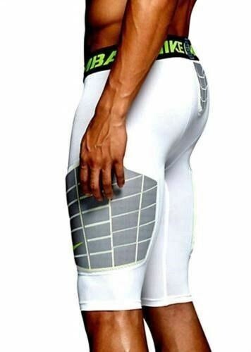 NEW NIKE PRO HYPERSTRONG ELITE COMPRESSION SHORTS WHITE VOLT 618976-010 MENS XL gallery