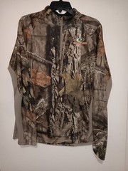 Mossy Oak 1/4 Zip Size M (38-40) Long Sleeve Camo Country Hunting Outdoors