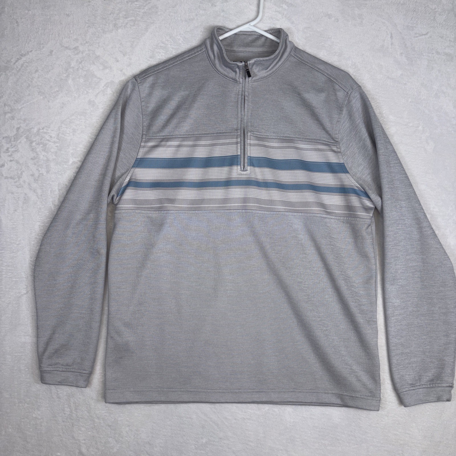 Pebble Beach 1/4 Zip Quarter Zip Mens Gray DryLuxe Golf Performance Size Medium gallery