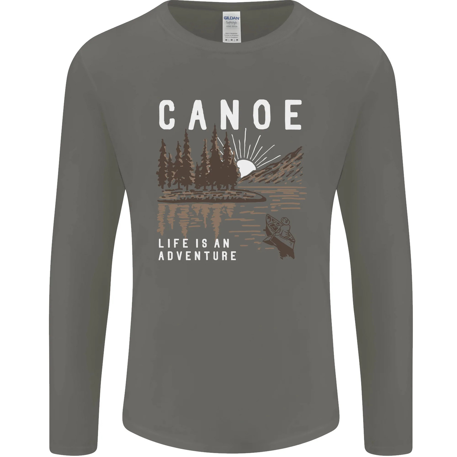 Canoe Adventure Canoeing Kayak Kayaking Mens Long Sleeve T-Shirt gallery