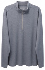 Maelreg Men’s 3XL Performance Quarter Zip Pullover Blue Long Sleeve Shirt