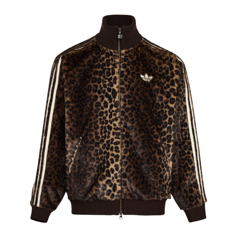 Adidas Originals FW25 JQD TT Track Top Leopard Casual Jacket KU9407 Asian Size