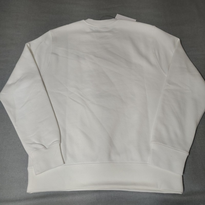Nike Men's M Crewneck Sweatshirt Classic Logo Pullover Casual White BV2662-100 gallery