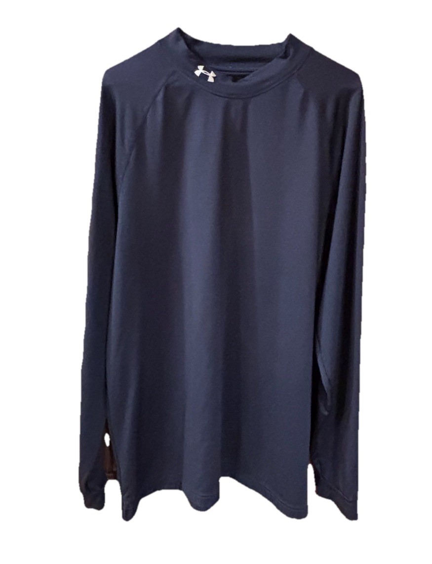 UNDER ARMOUR Navy Mock Neck Medium Weight Pullover Base Layer 2XL gallery