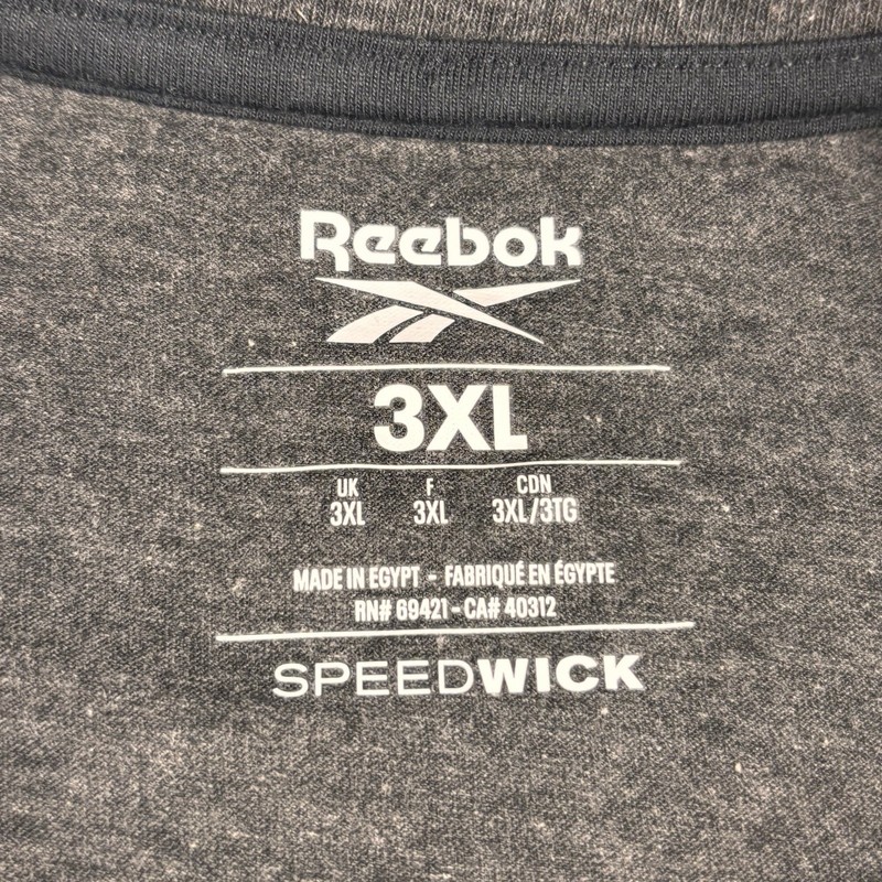 Reebok Speedwick Athletic Performance Active Jersey T-Shirt Men 3XL Gray NWT B10 gallery