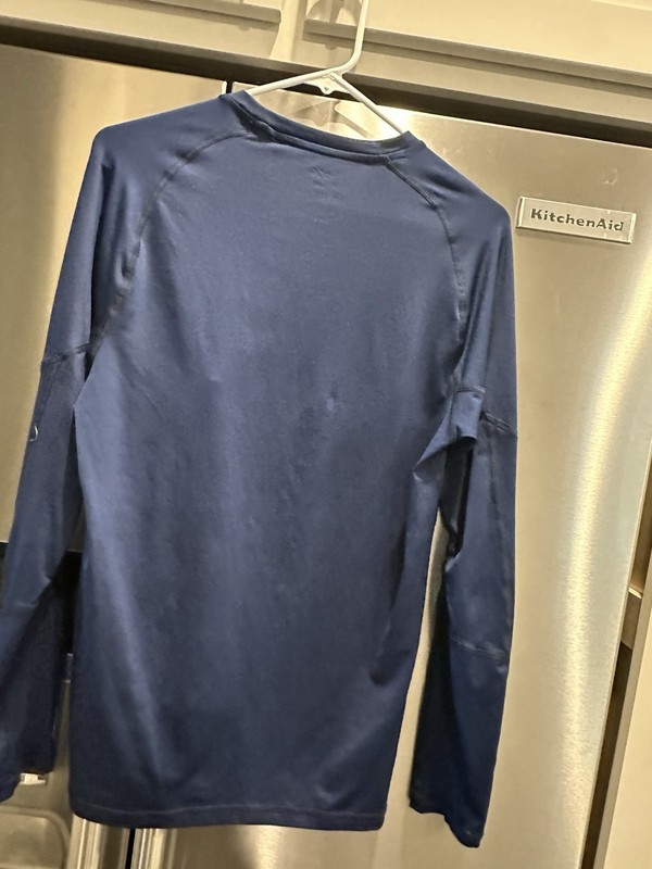 Mens DSG Navy Blue Base Layer Long Sleeved Shirt Athletic med gallery