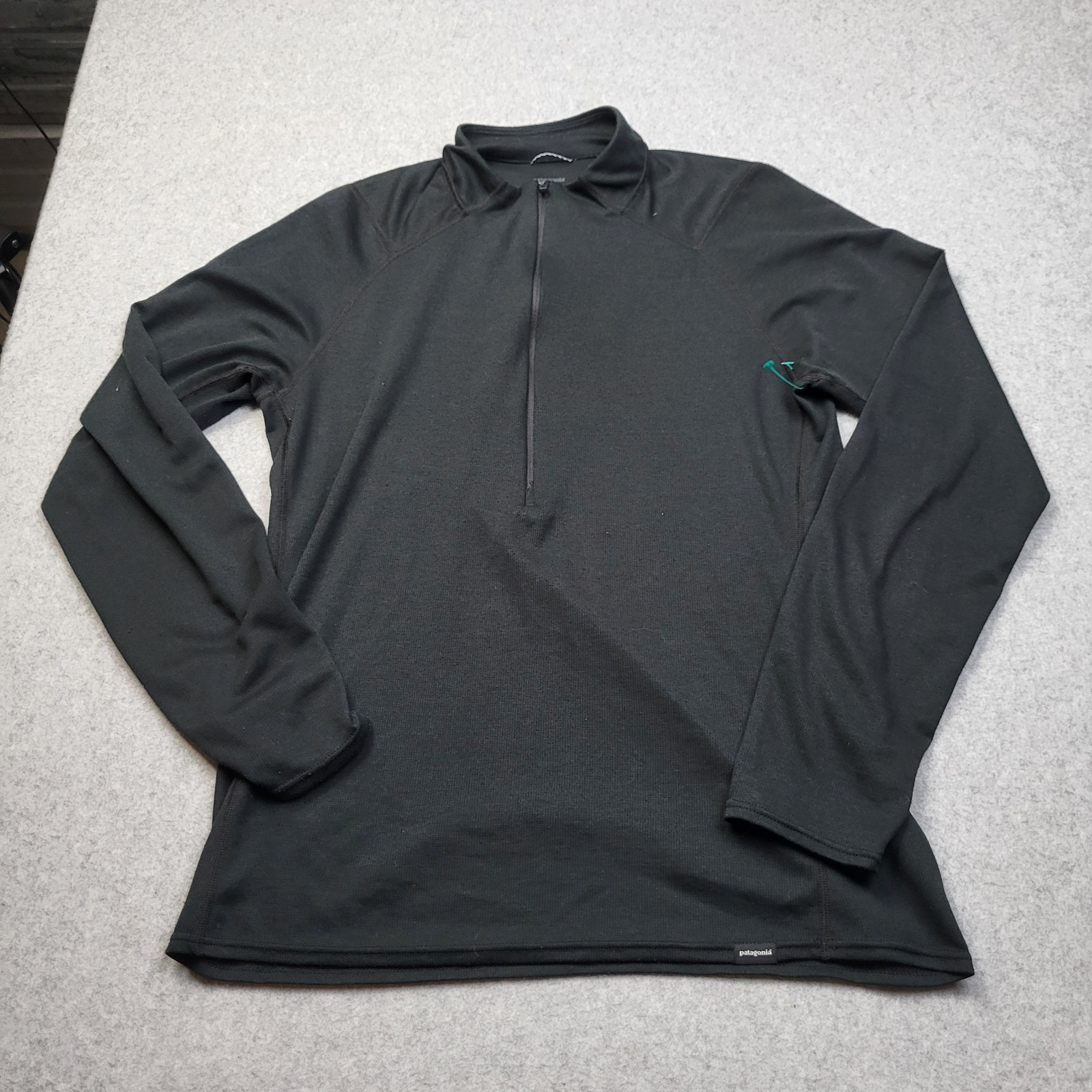 Patagonia 1/4 Zip Capilene 2 Lightweight Mens Medium Black Performance gallery
