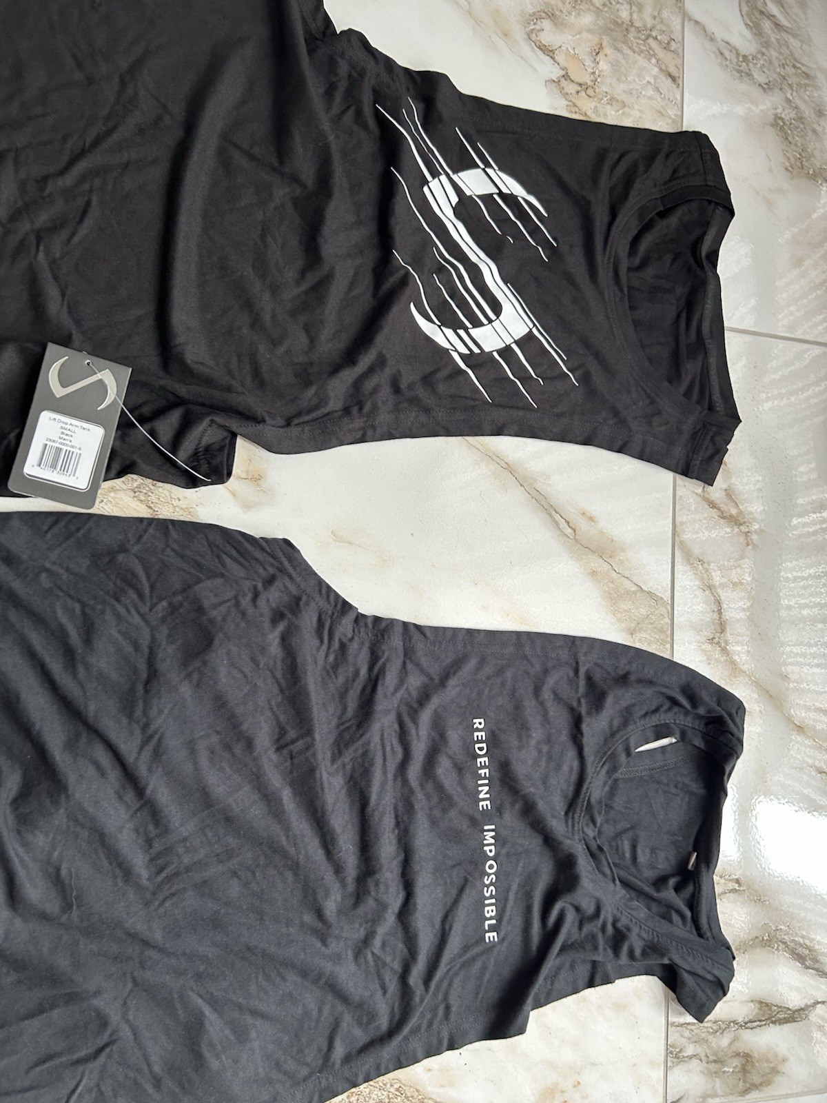 TLF Take Life Further Men’s Drop Tank Tops Stringers Gym Tee Lot Of 2 S Small gallery