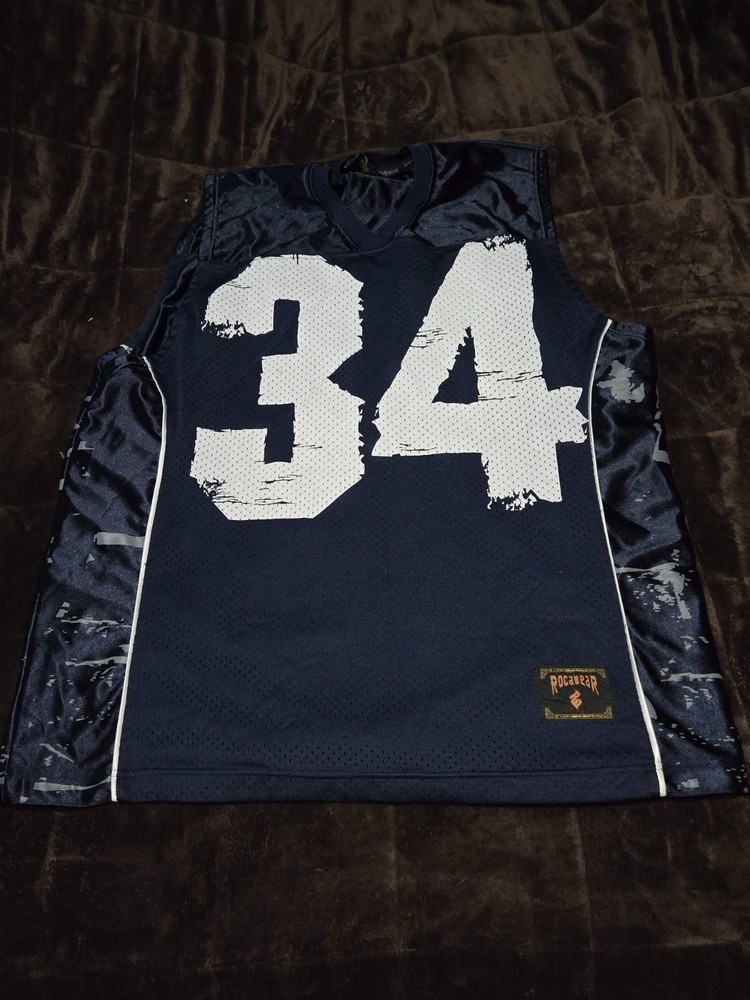 Team Roc Rocawear #34 Basketball Jersey Size XL Navy Blue