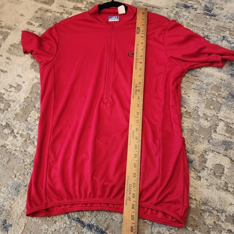 Performance Bike Size Large 1/2 Zip Red Cycling Jersey gallery