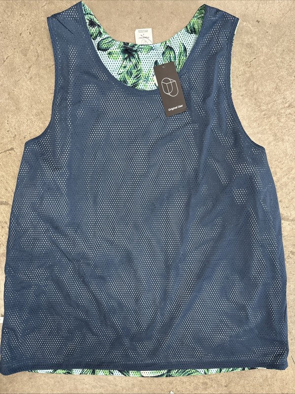 Target - Original Use - Men's Tropical Mesh Tank Top - Banner Blue/ Green Sz L gallery
