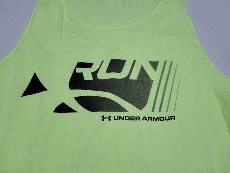 Under armour Cool Switch Run Singlet Mens Light weight Yellow 1371130-911 gallery