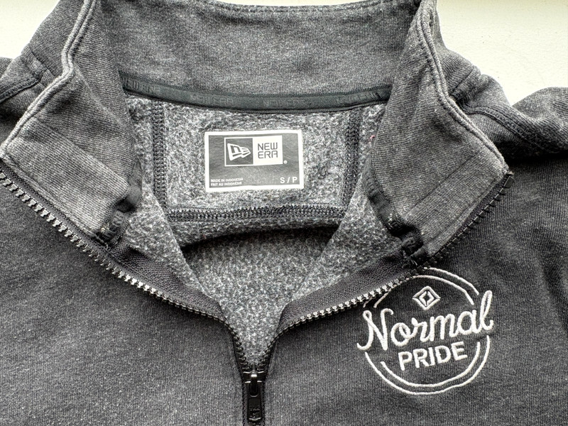 Rivian, "Normal Pride" Manufacturing Half Zip, New Era Size Small gallery