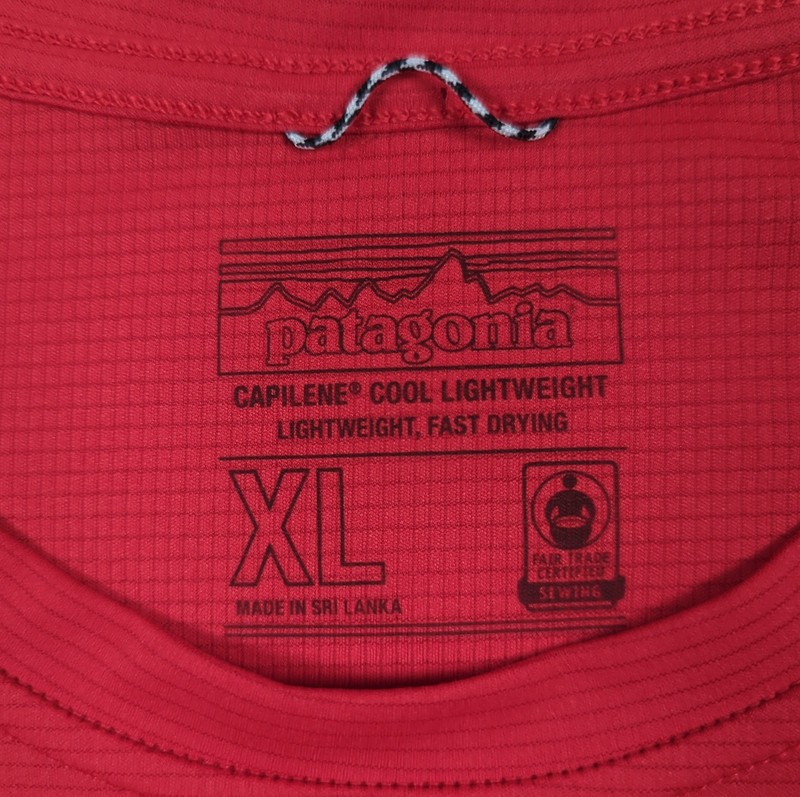 Patagonia Capilene Cool Lightweight Shirt Mens XL Red Outdoor Hiking LS Tee gallery