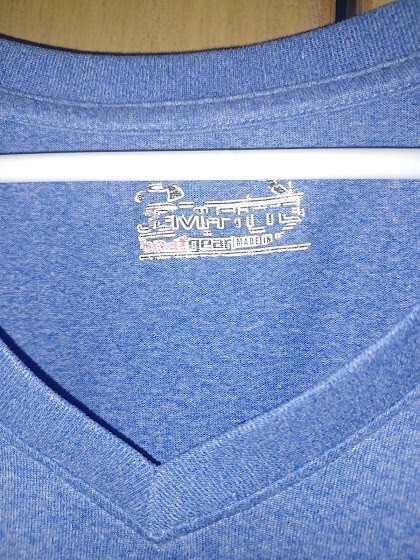 under armor active tee light blue v neck. 28inches long and 19 1/2 wide gallery