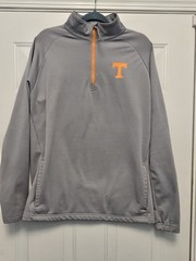 Columbia PFG Performance Fishing Gear Gray Pullover Tenn Mens Sz MED. 1/4 Zip