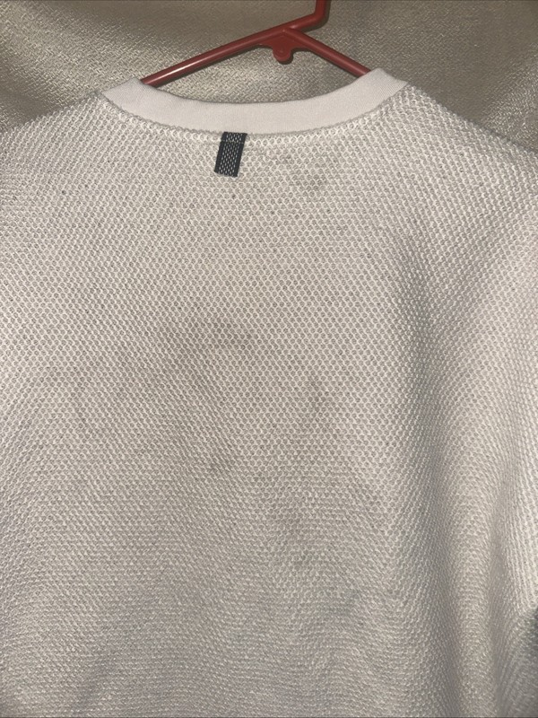 Adidas Mesh Bond Side Snap Top Size Large *light Staining Thick Knit Material gallery