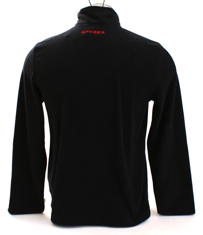 Spyder Black & Red Transport 1/4 Zip Fleece Shirt Men's Size M NWT gallery