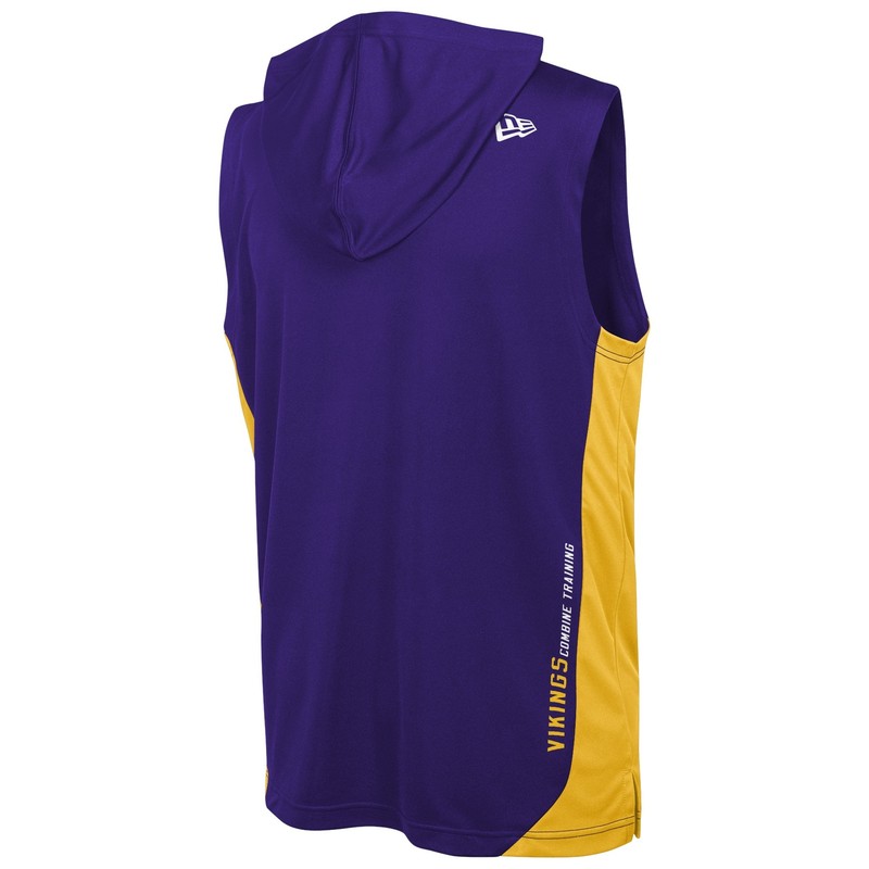 New Era NFL Men's Minnesota Vikings Champions Flair Hooded Muscle Tee Shirt gallery
