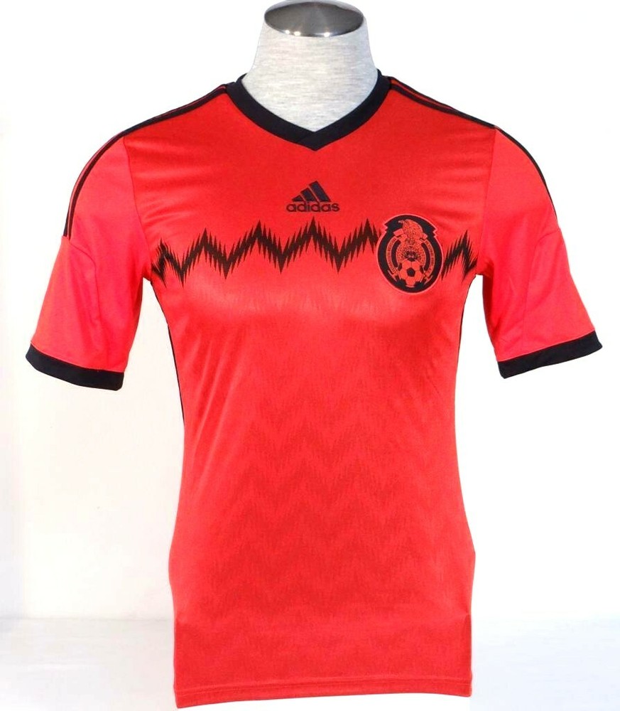 Adidas ClimaCool Mexico 2014 World Cup Red Short Sleeve Football Jersey Men's