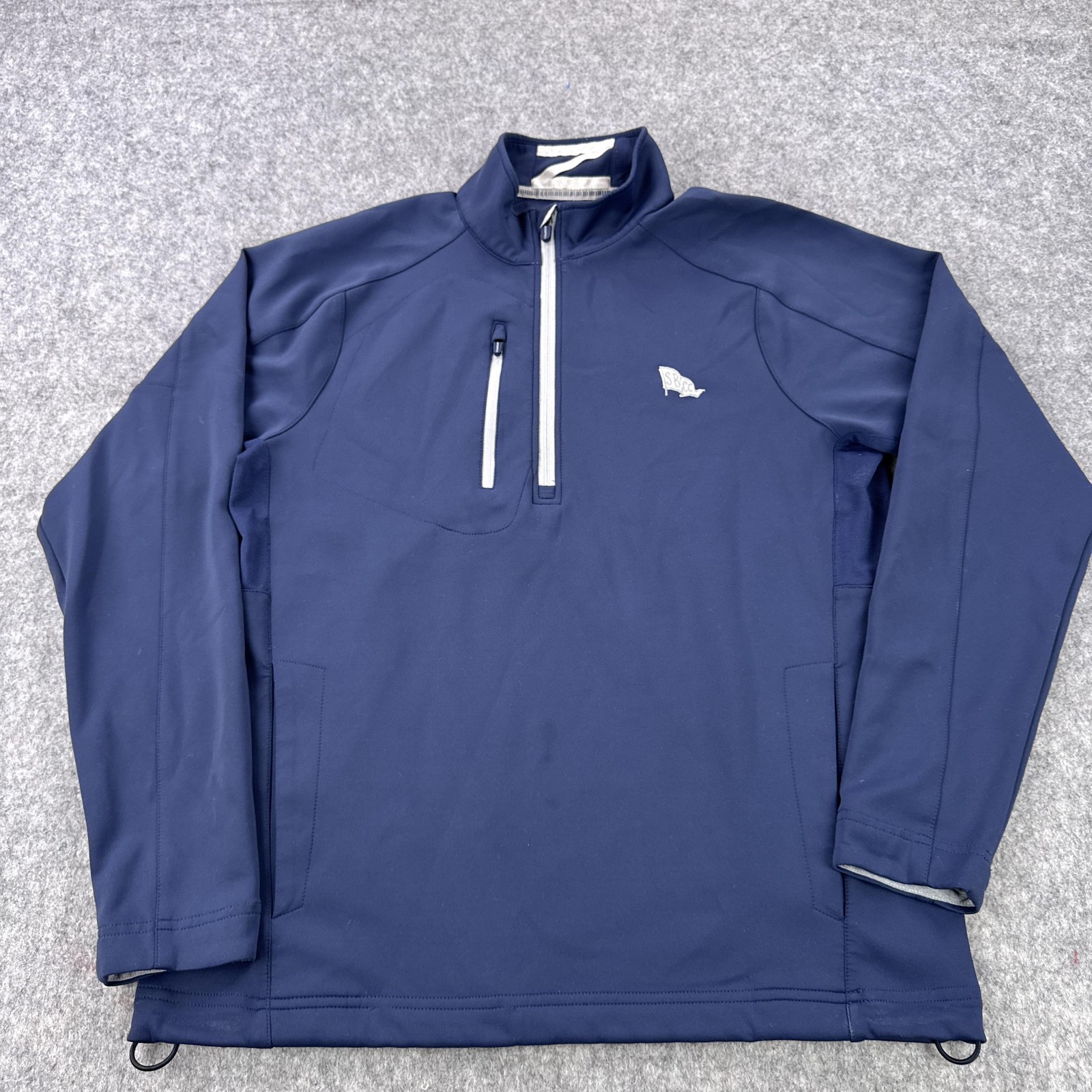 Zero Restriction Pullover Mens Medium Navy Tour Series Quarter Zip Golf L330 gallery