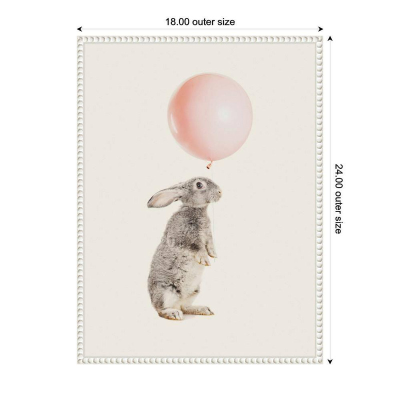 Sylvie the Bunny and the Pink Balloon by July Art Prints Animals Framed Art Prin gallery