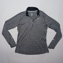 Nike Running Mens Element Dri-Fit 1/2 Zip Pullover Large Gray Heather DH4951