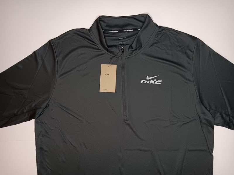 Nike Pacer Flash Men's Dri-FIT 1/2zip Dark Gray Running Top Long Sleeve Size XL gallery