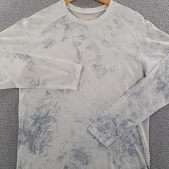 Lululemon Shirt Large Metal Vent Tech Mesh Athletic Workout Tee Tie Diamond Dye