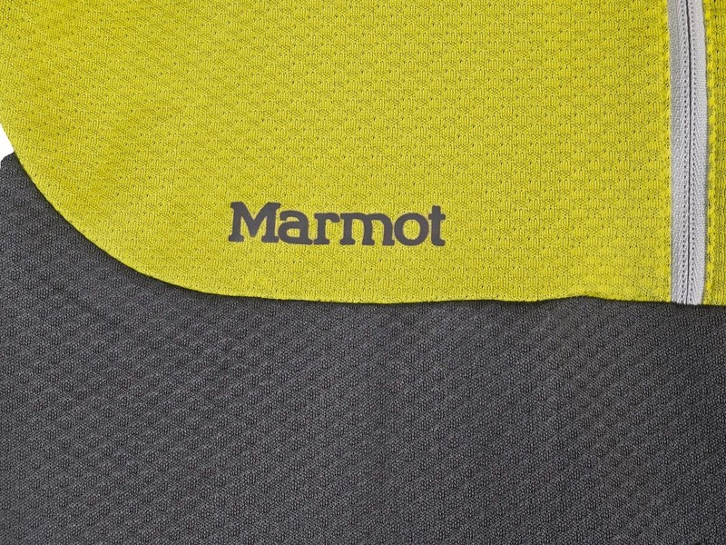 Marmot Neothermo™ 1/2 Zip Base Layer Shirt Size M Gray/Neon Yellow gallery