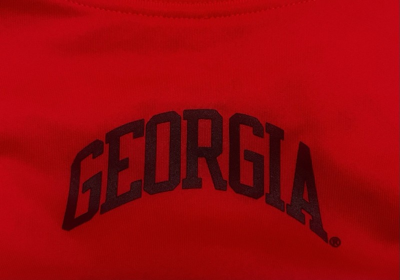 Nike Georgia Bulldogs T-Shirt Red Dri Fit Performance Long Sleeve Mens Large gallery