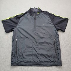 Nike Golf 1/4 Zip Pullover Mens Large Gray Performance Embroidery Zip Elephant