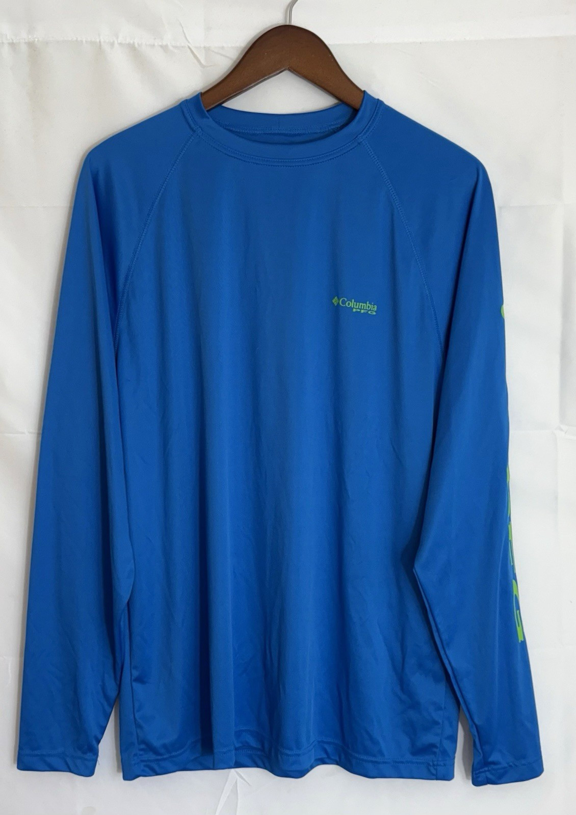 Columbia PFG Terminal Tackle Men's Medium Blue Long Sleeve Fishing T-Shirt Tee gallery