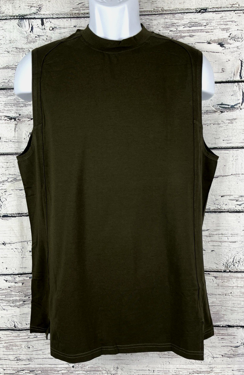 Alphalete Men's Premium Stepped Hem Tank - Espresso, Size Small (S) - NEW gallery